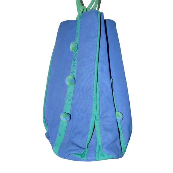 VINTAGE unique Made In Italy For B. Altman & Company , green and blue fabric bag - Picture 3 of 7